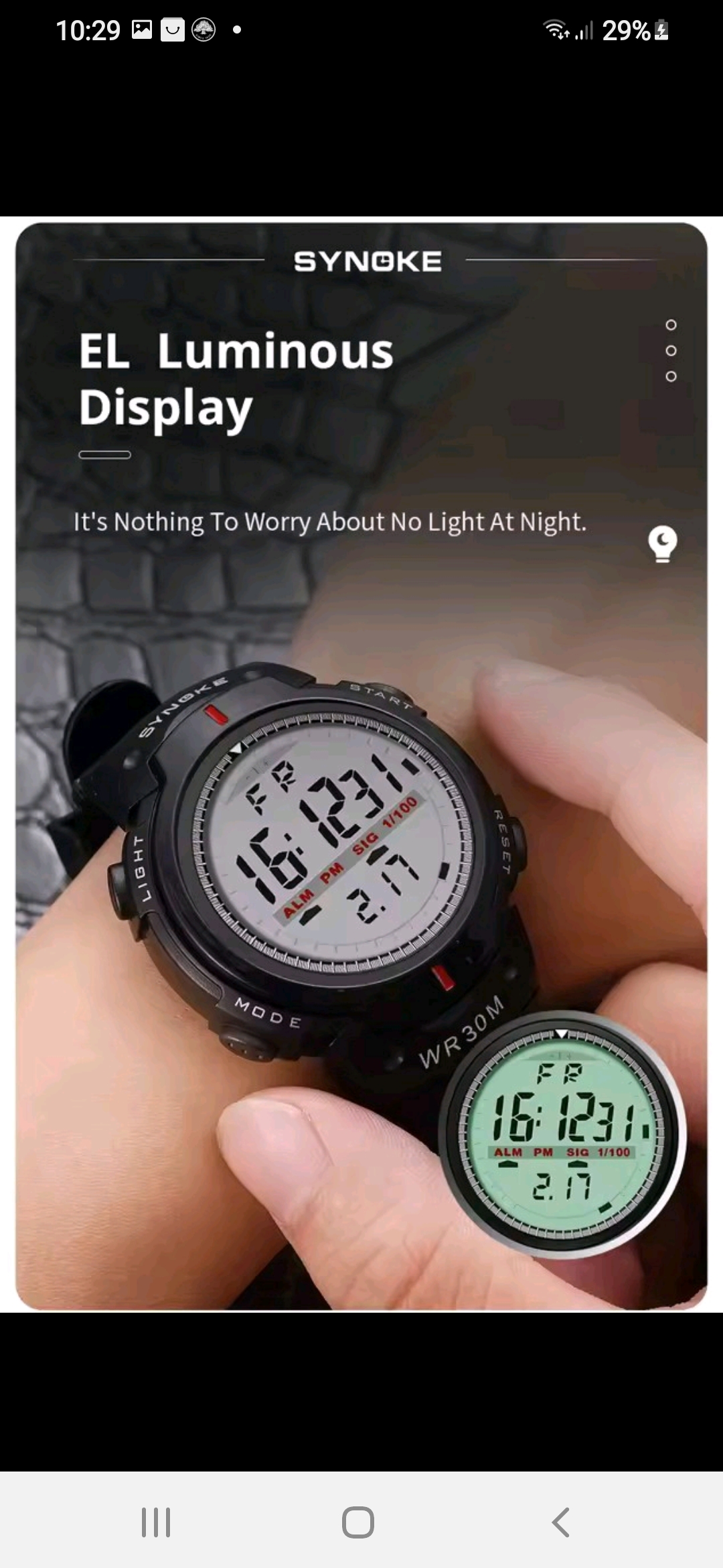 Skaitmeninis laikrodis SYNOKE