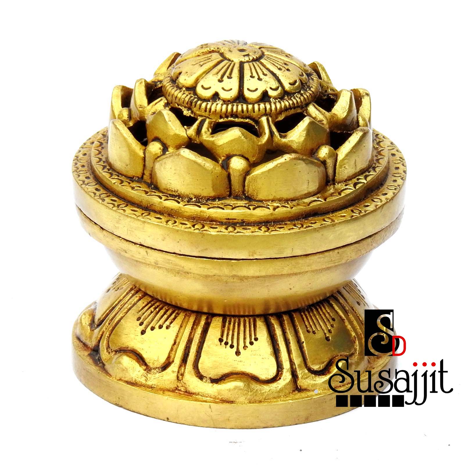 Brass Lotus Shape Incense Holder