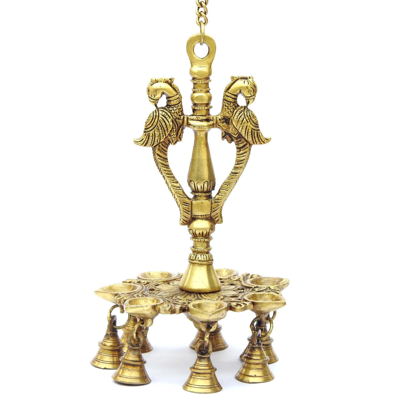 Antique Brass Oil Lamp