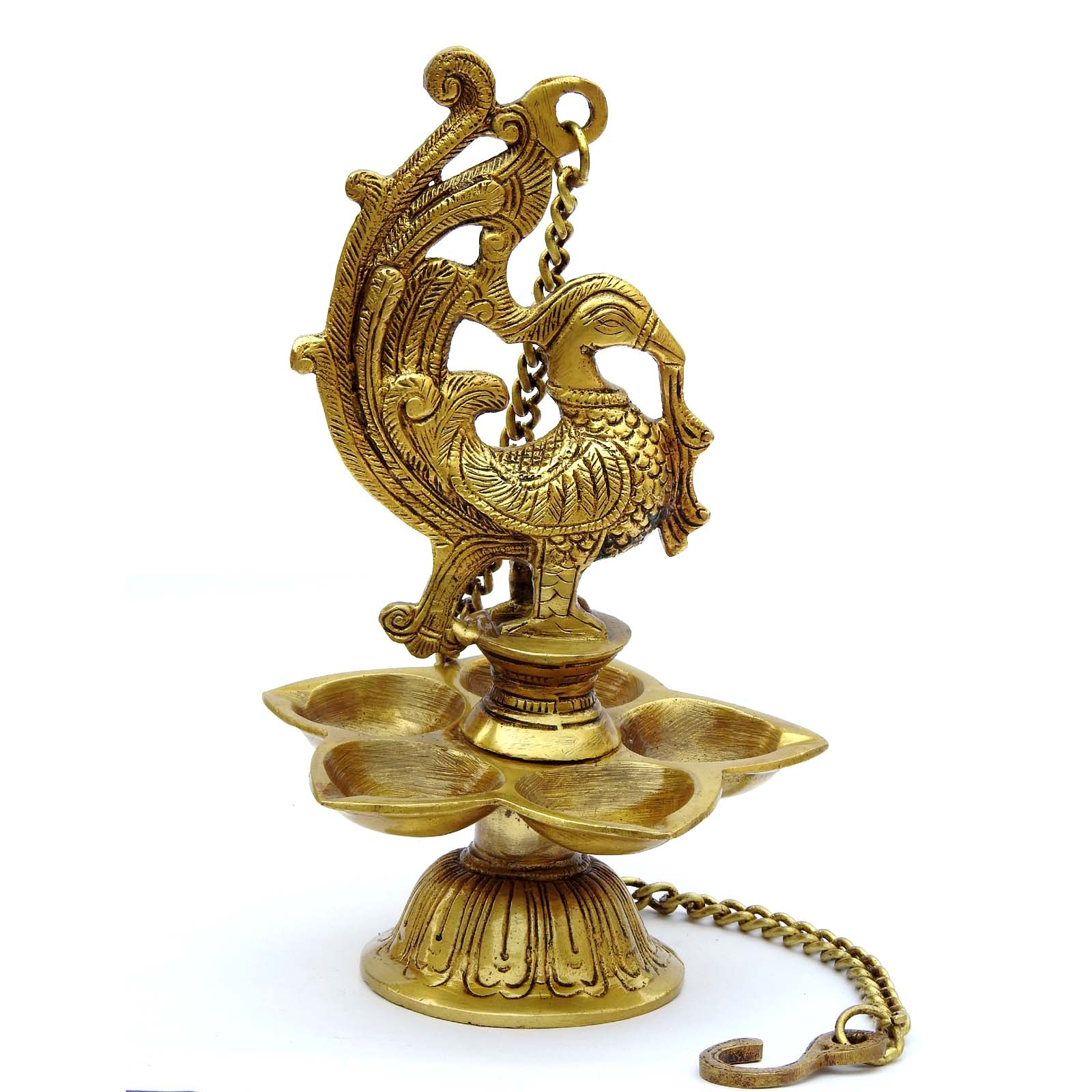 Decorative Brass Oil Lamp