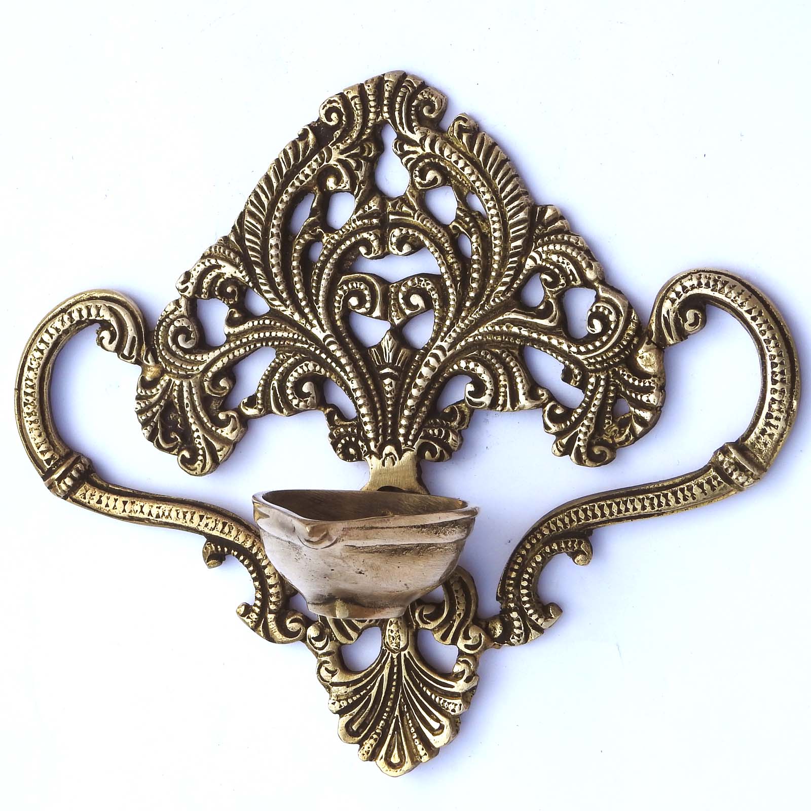 Brass Wall Hanging Oil Lamp