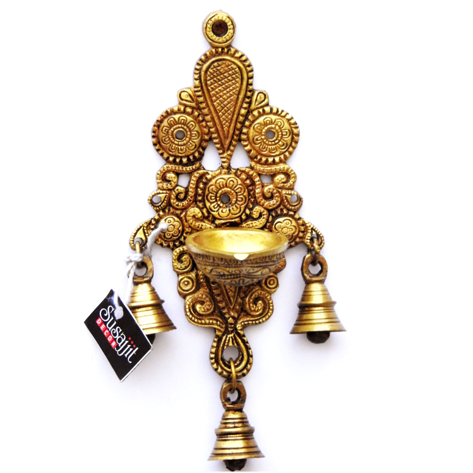 Decorative Brass Oil Lamp