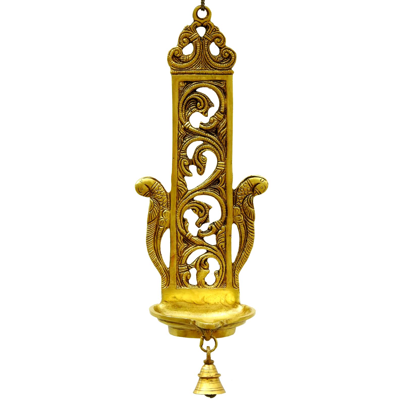 Brass Wall Hanging Oil Lamp