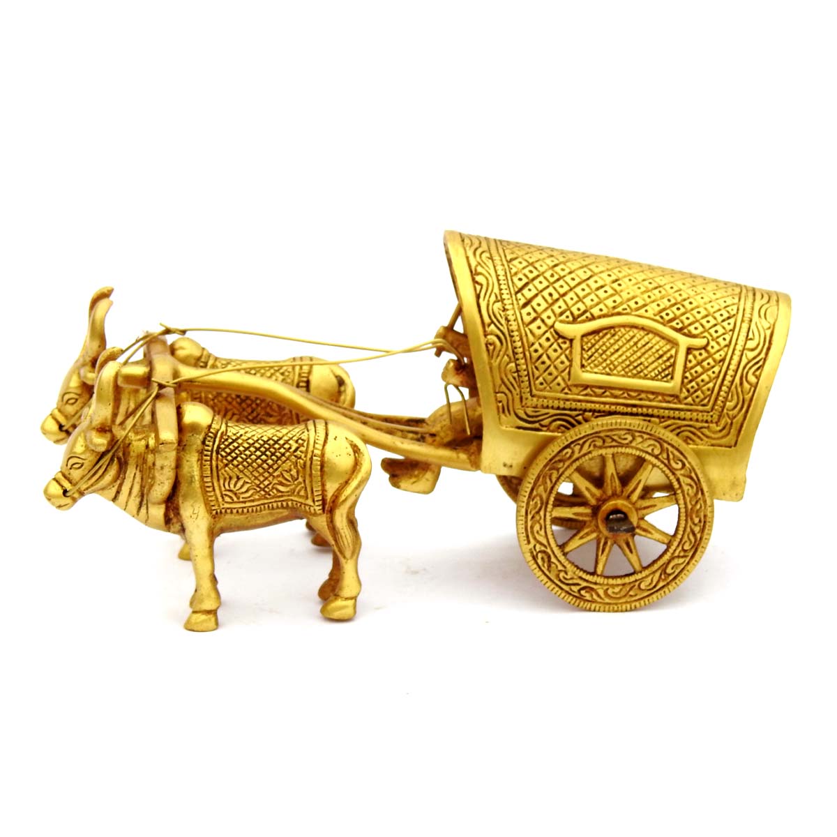 Decorative Brass Bullock Cart