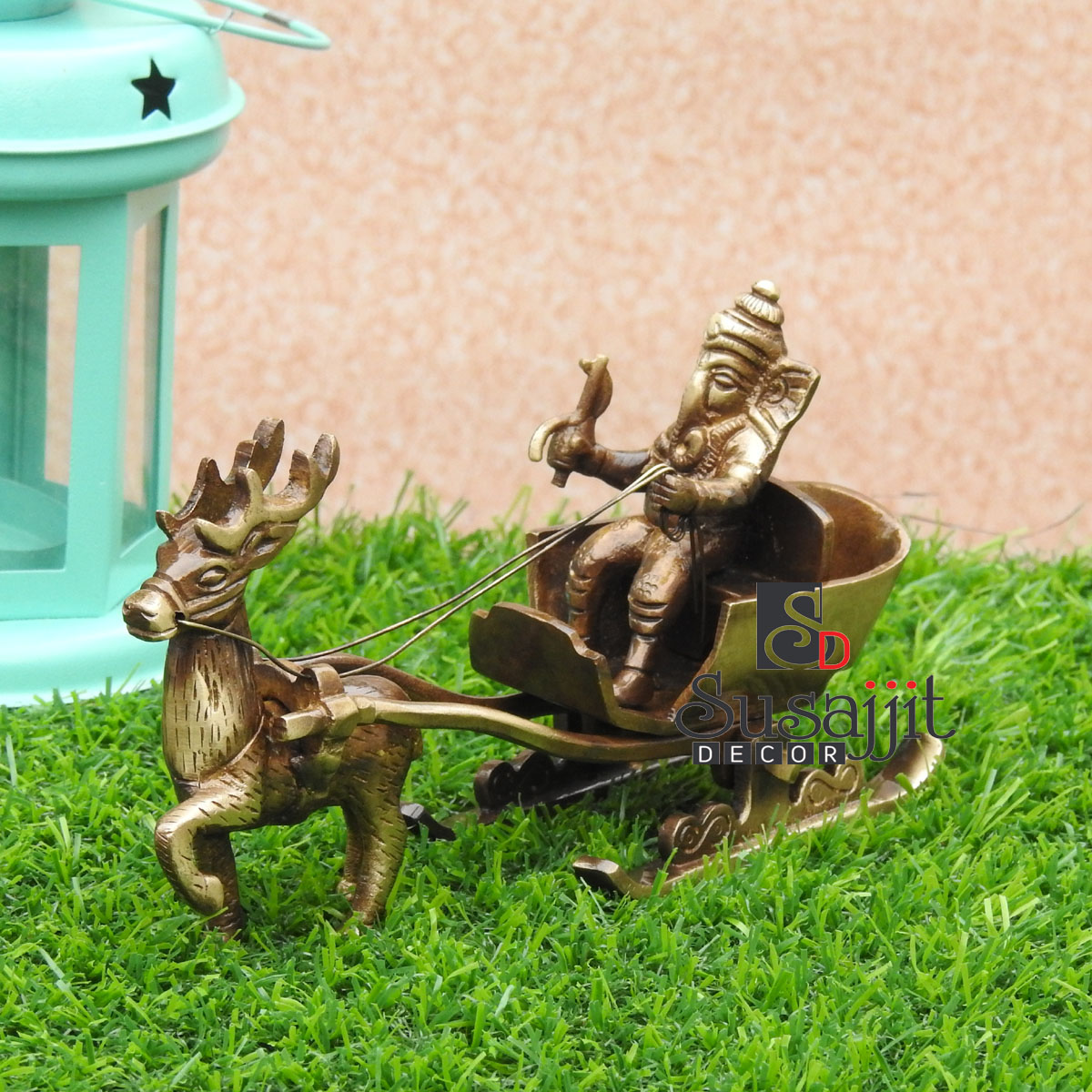 Reindeer and Sleigh Decorative Piece