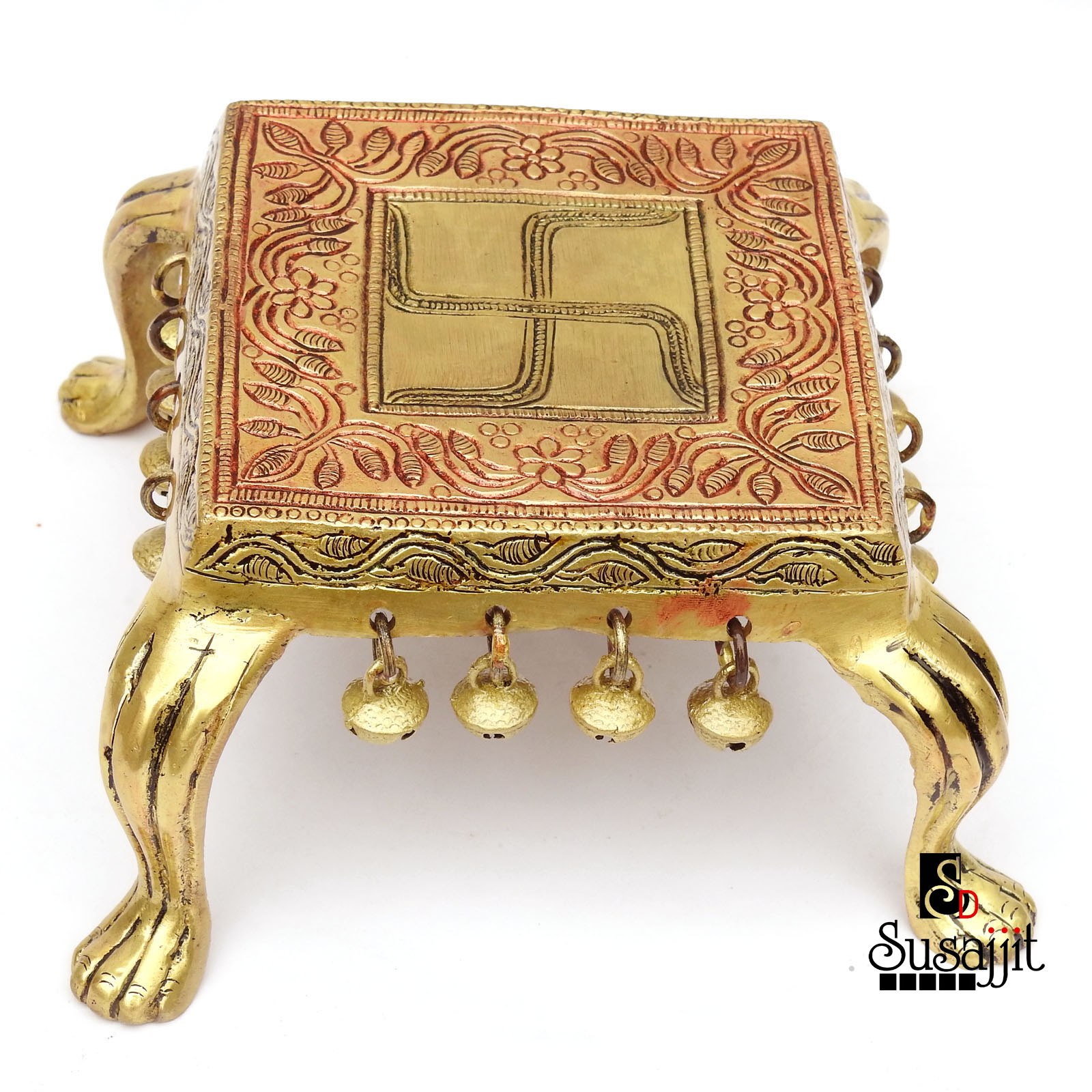 Decorative Brass Pooja Chowki