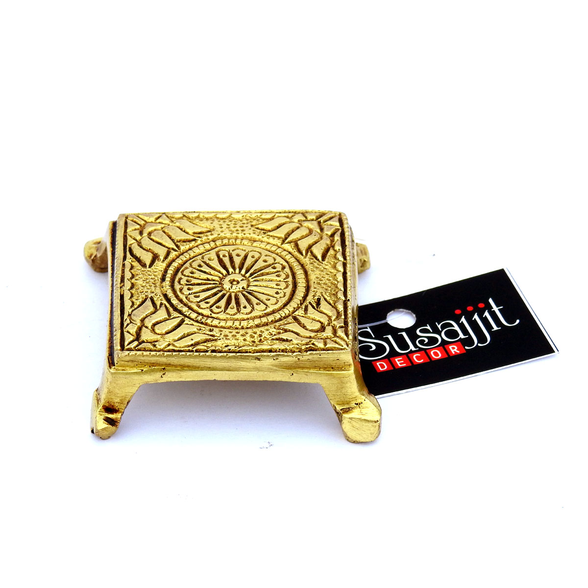 Decorative Brass Miniature Stool