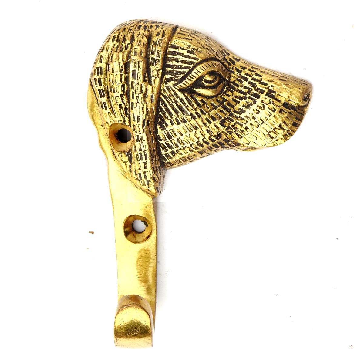 Brass Dog Head Hook