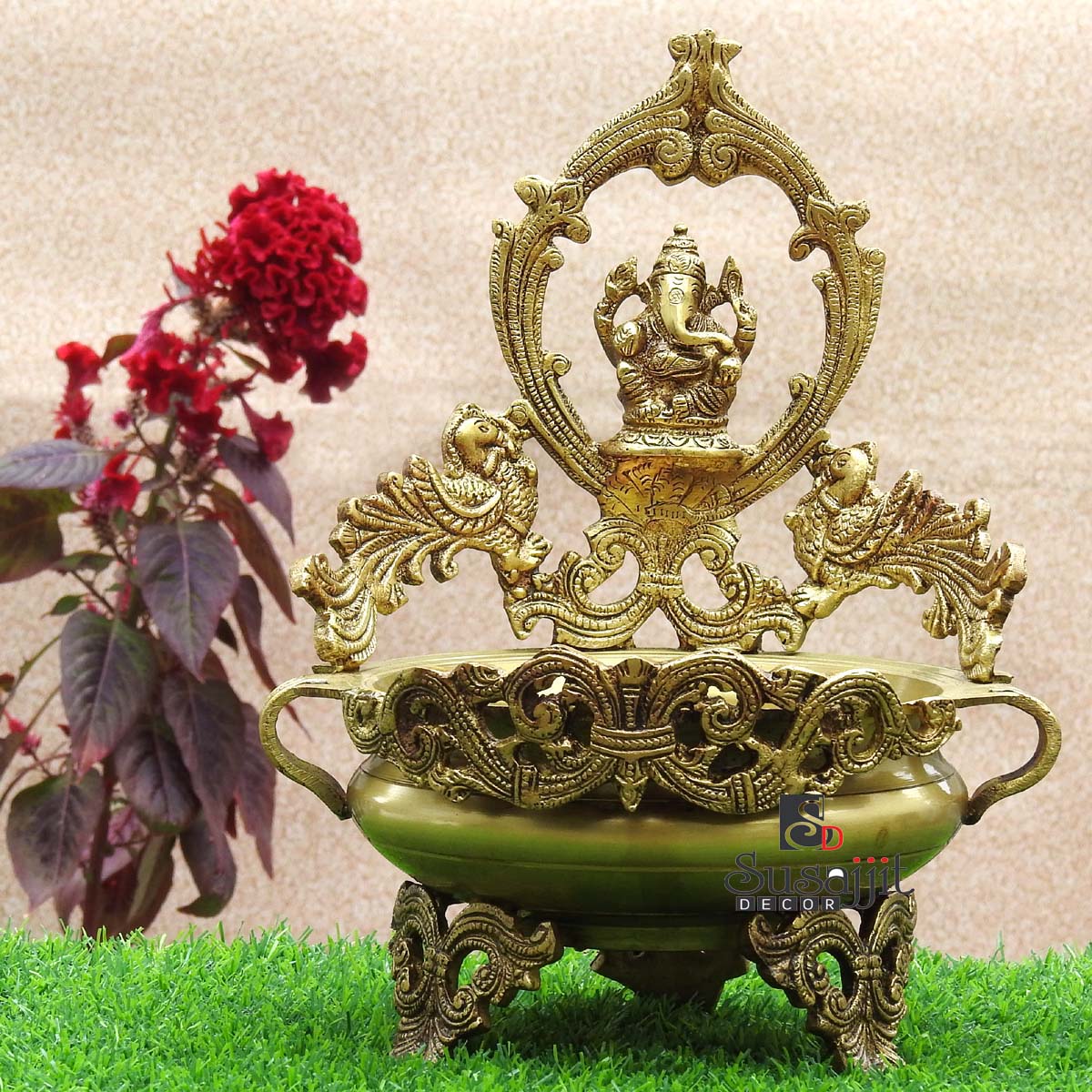 Ornate Brass Incense Holder