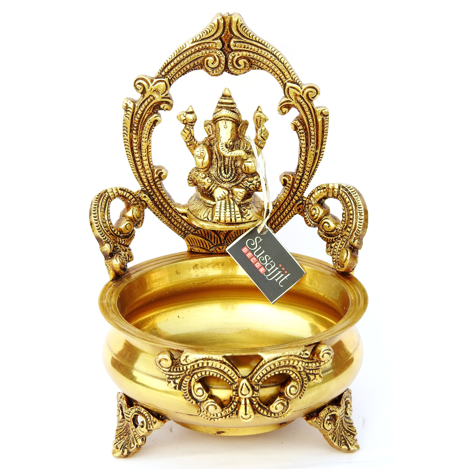 Brass Ganesha Pooja Bowl