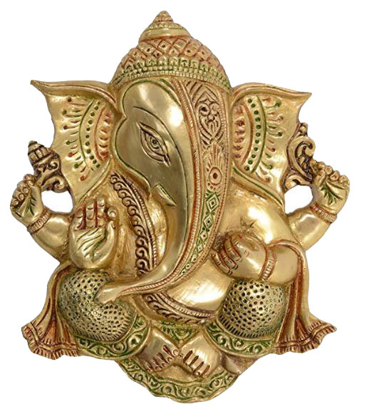Brass Ganesha Wall Decor