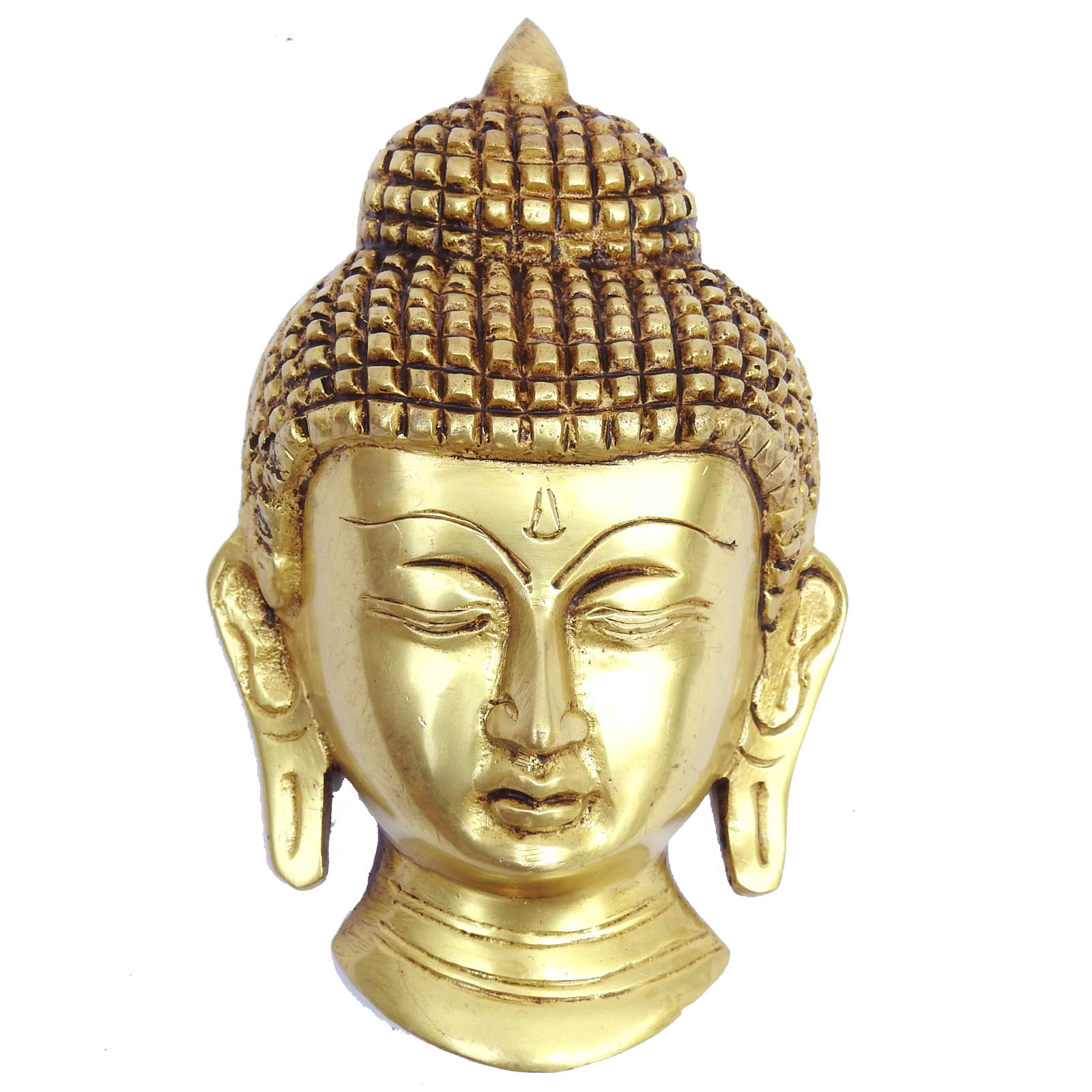 Golden Buddha Head Statue