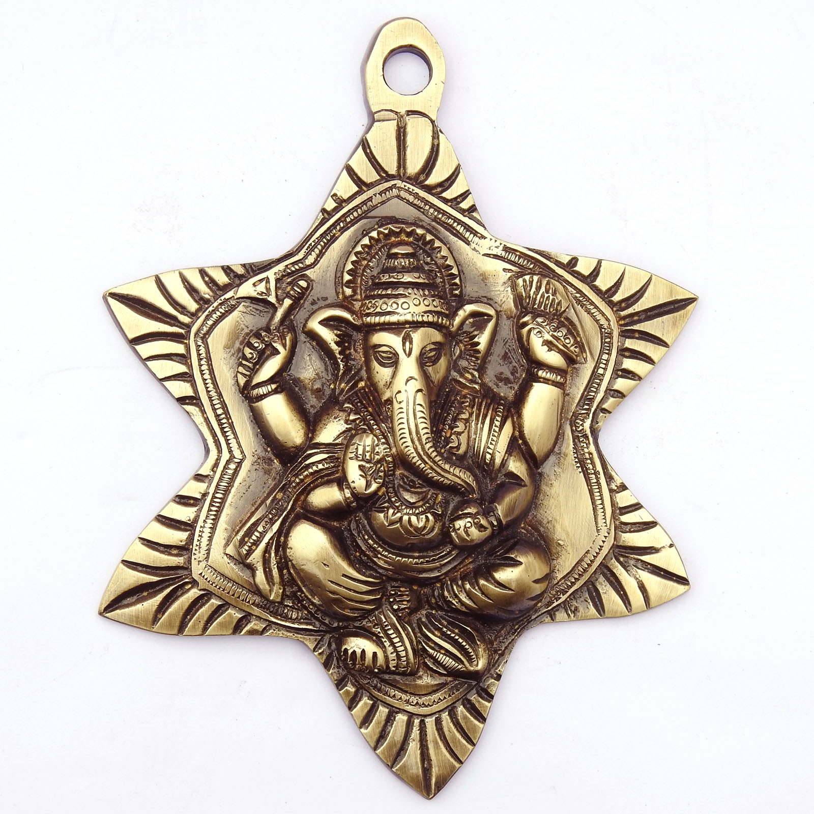 Brass Ganesha Wall Hanging