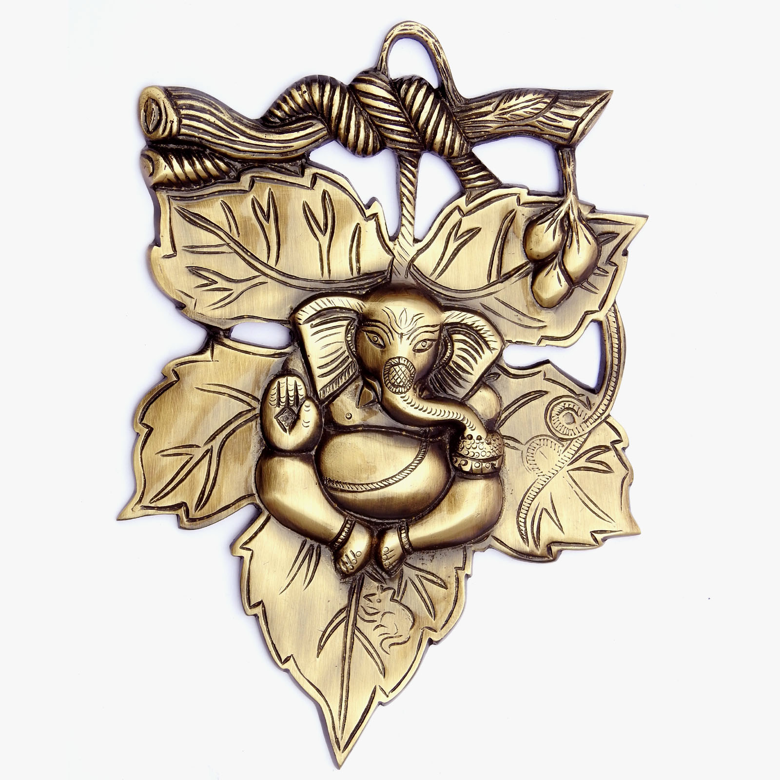 Brass Ganesha Wall Hanging
