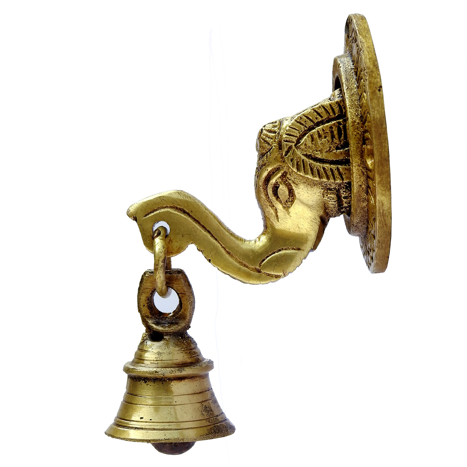 Brass Elephant Head Door Bell