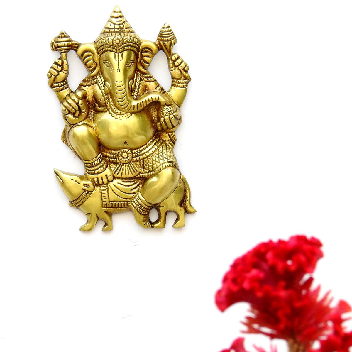 Brass Ganesha Wall Hanging