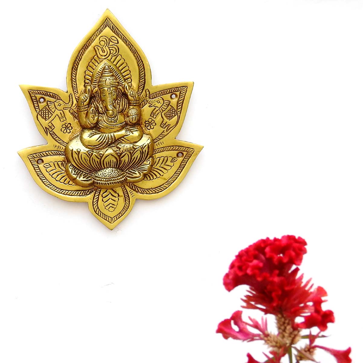 Brass Ganesh Wall Hanging