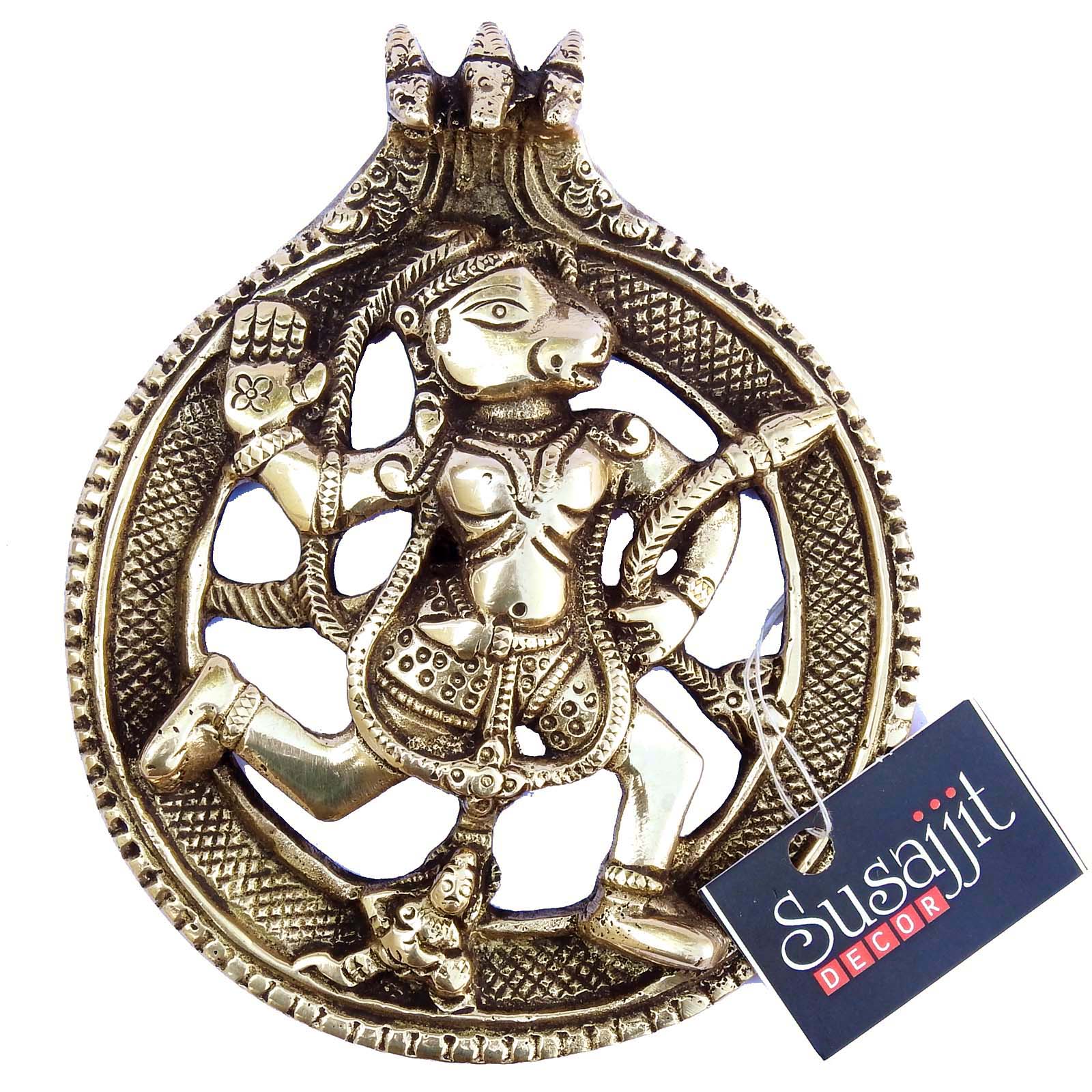 Brass Hanuman Wall Hanging