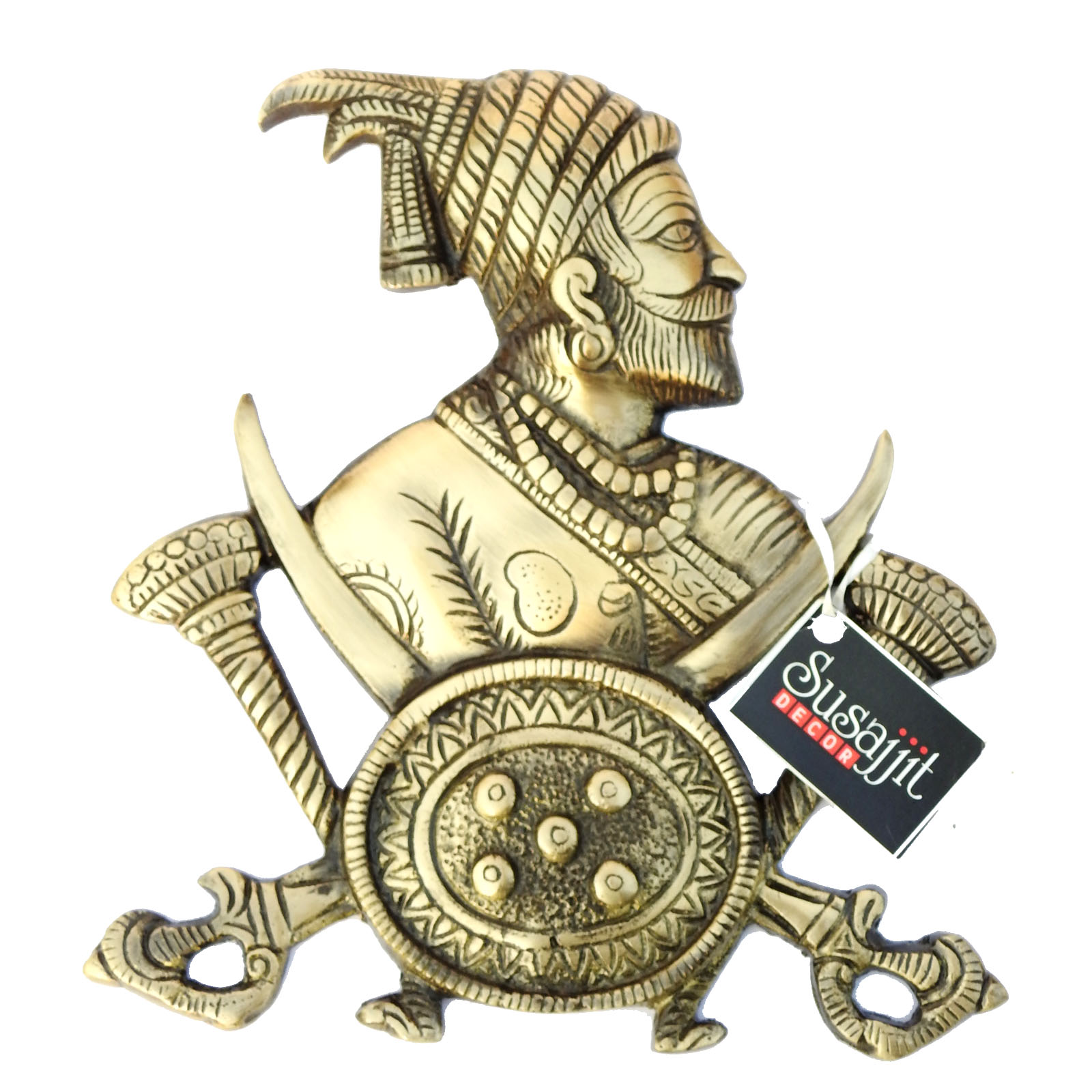 Brass Warrior Wall Decor