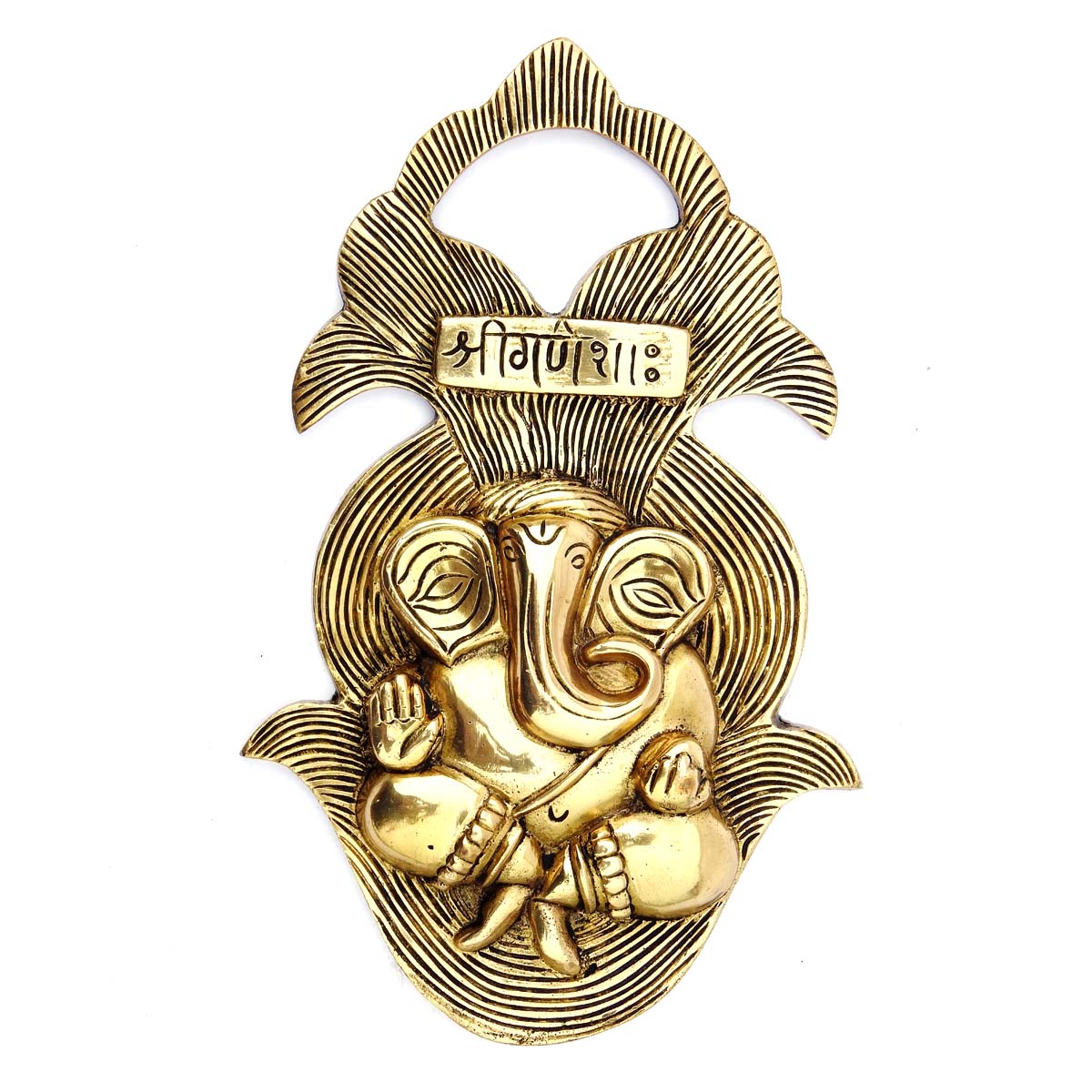 Brass Ganesha Wall Hanging