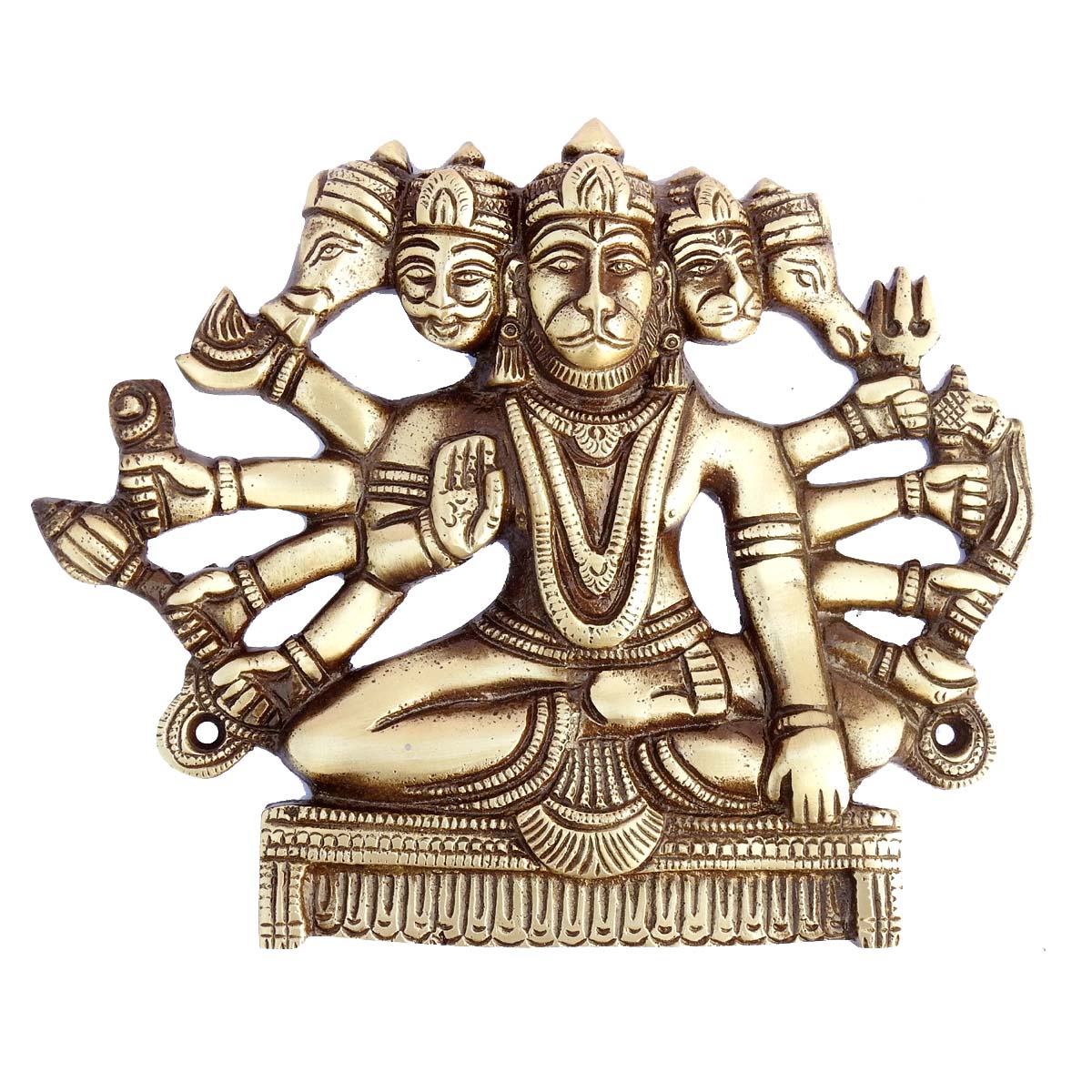 Panchmukhi Hanuman wall hanging religious wall plate for your door décor