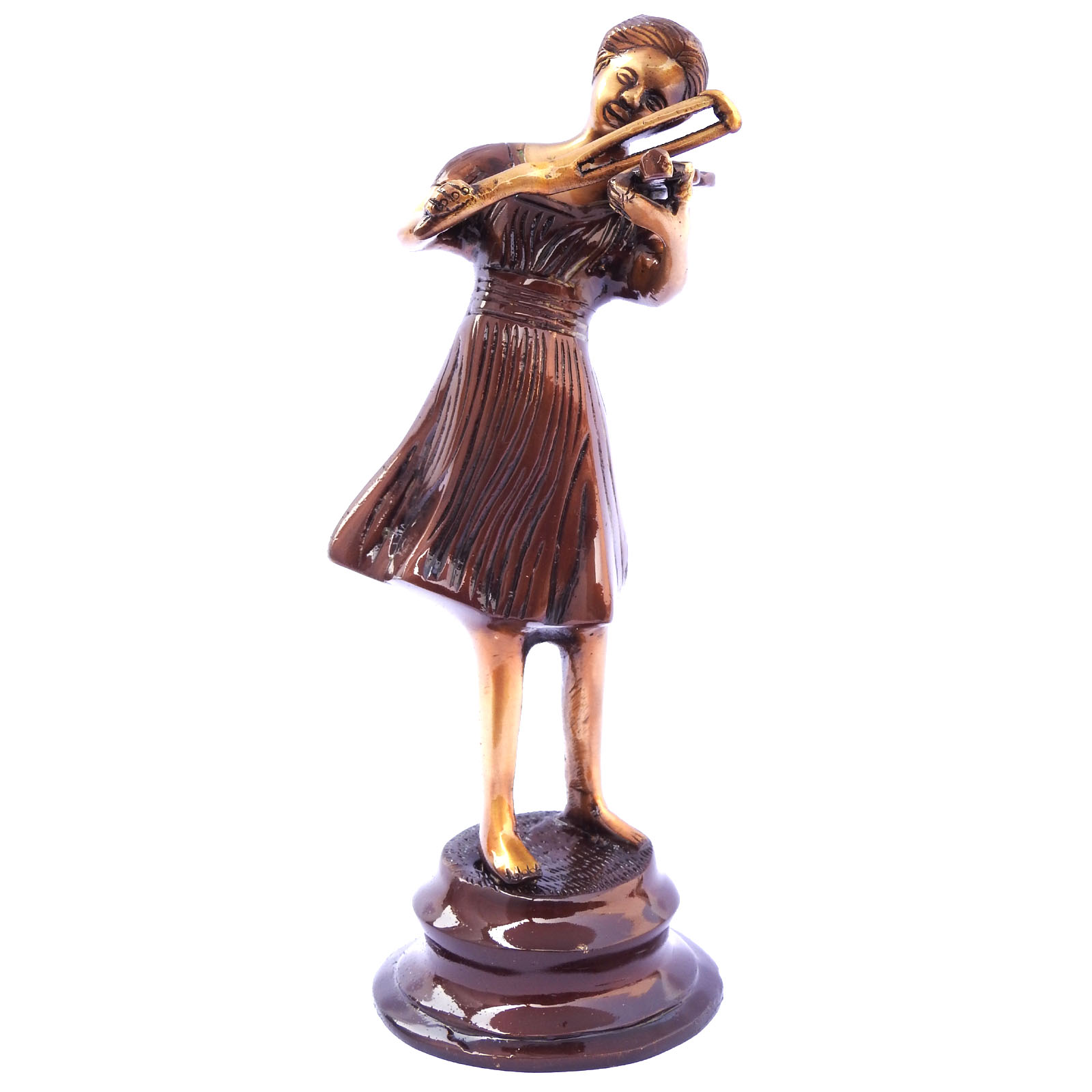 Bronze Violinist Statue