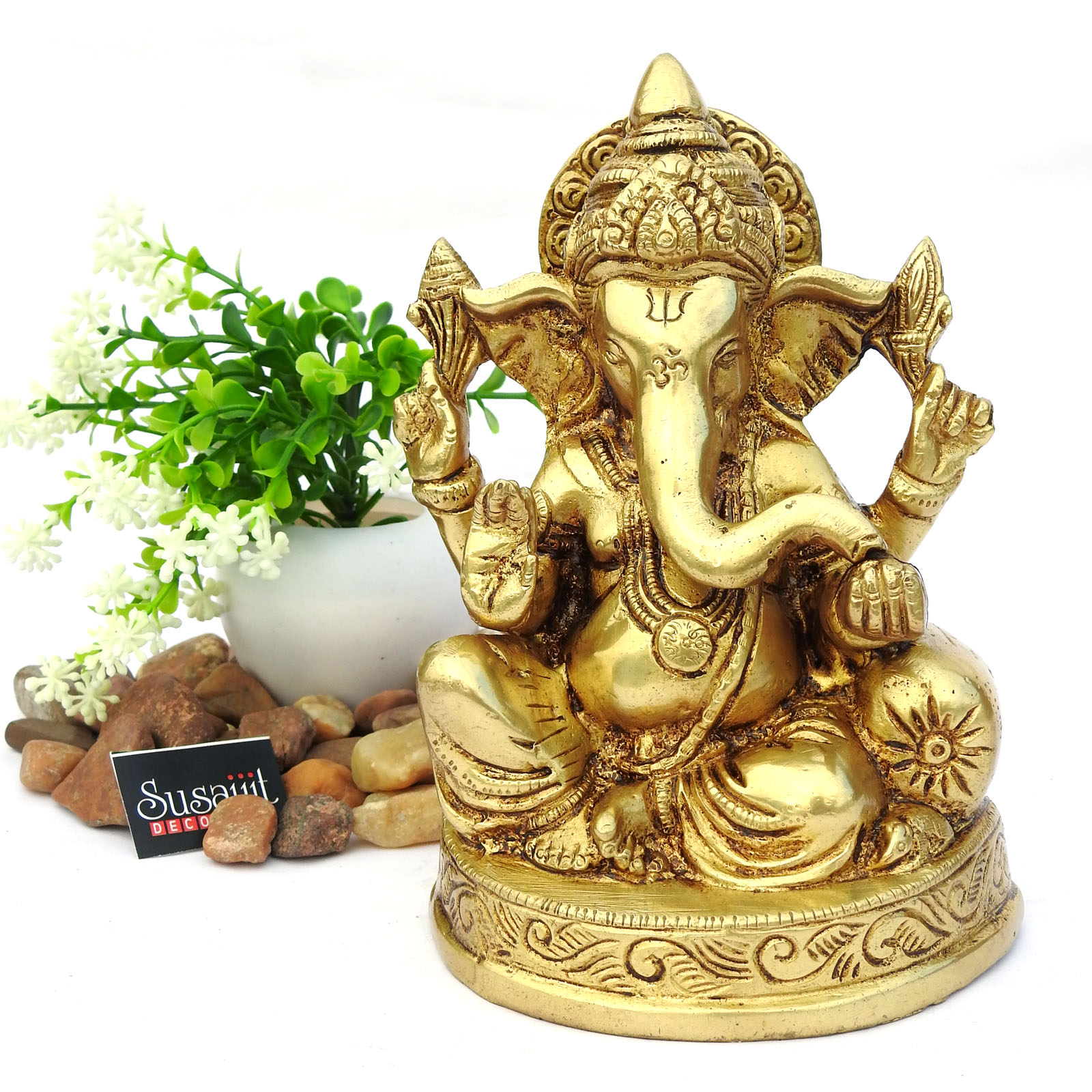 Golden Ganesha Statue