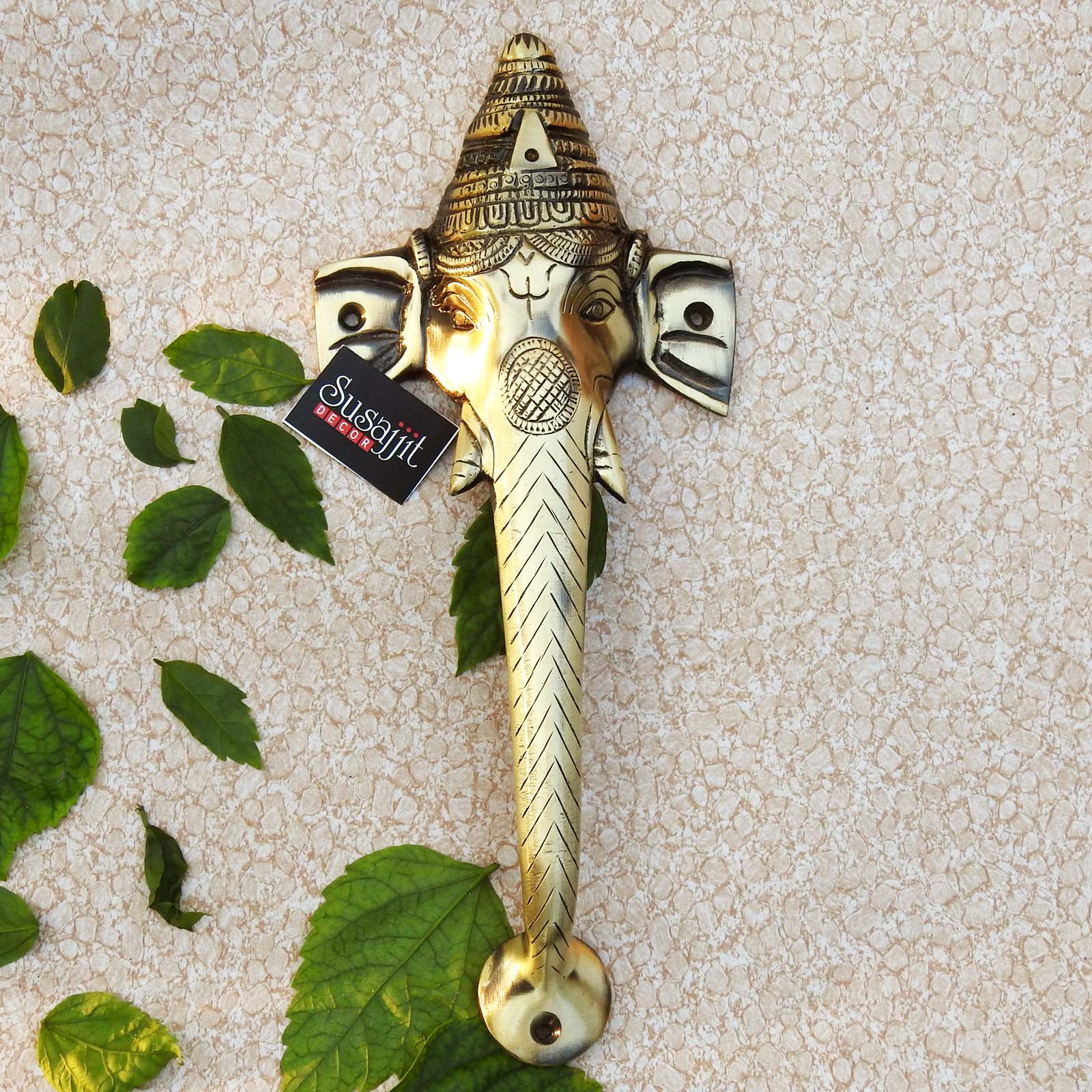 Brass Elephant Door Handle