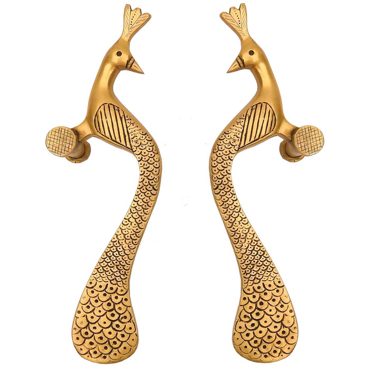 Decorative Peacock Door Handles