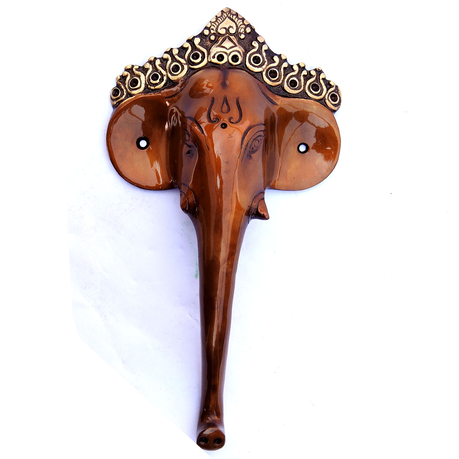 Wooden Elephant Head Wall Decor