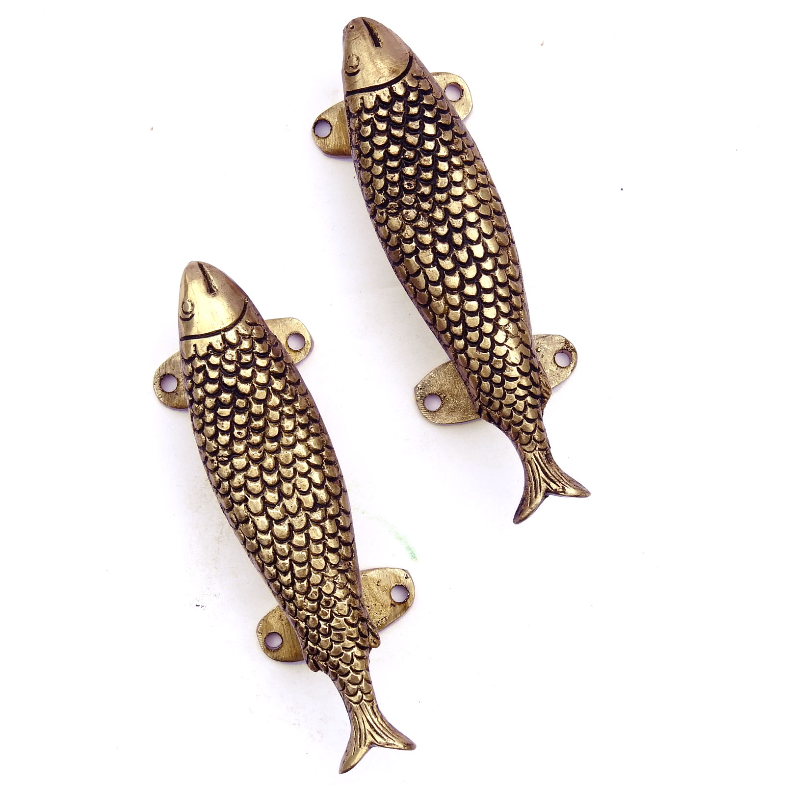 Brass Fish-Shaped Handles