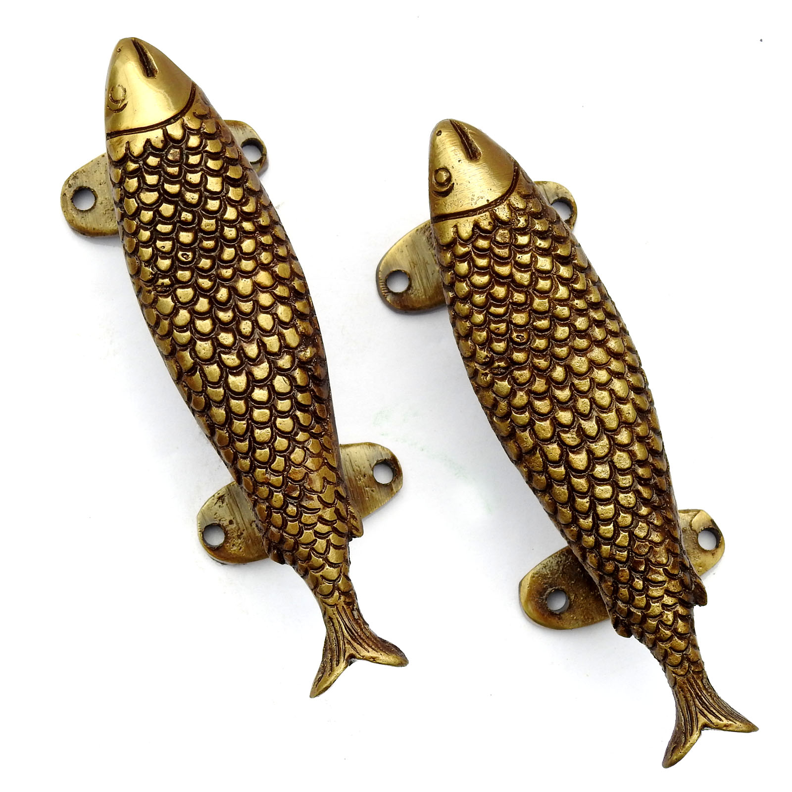 Brass Fish Door Handles