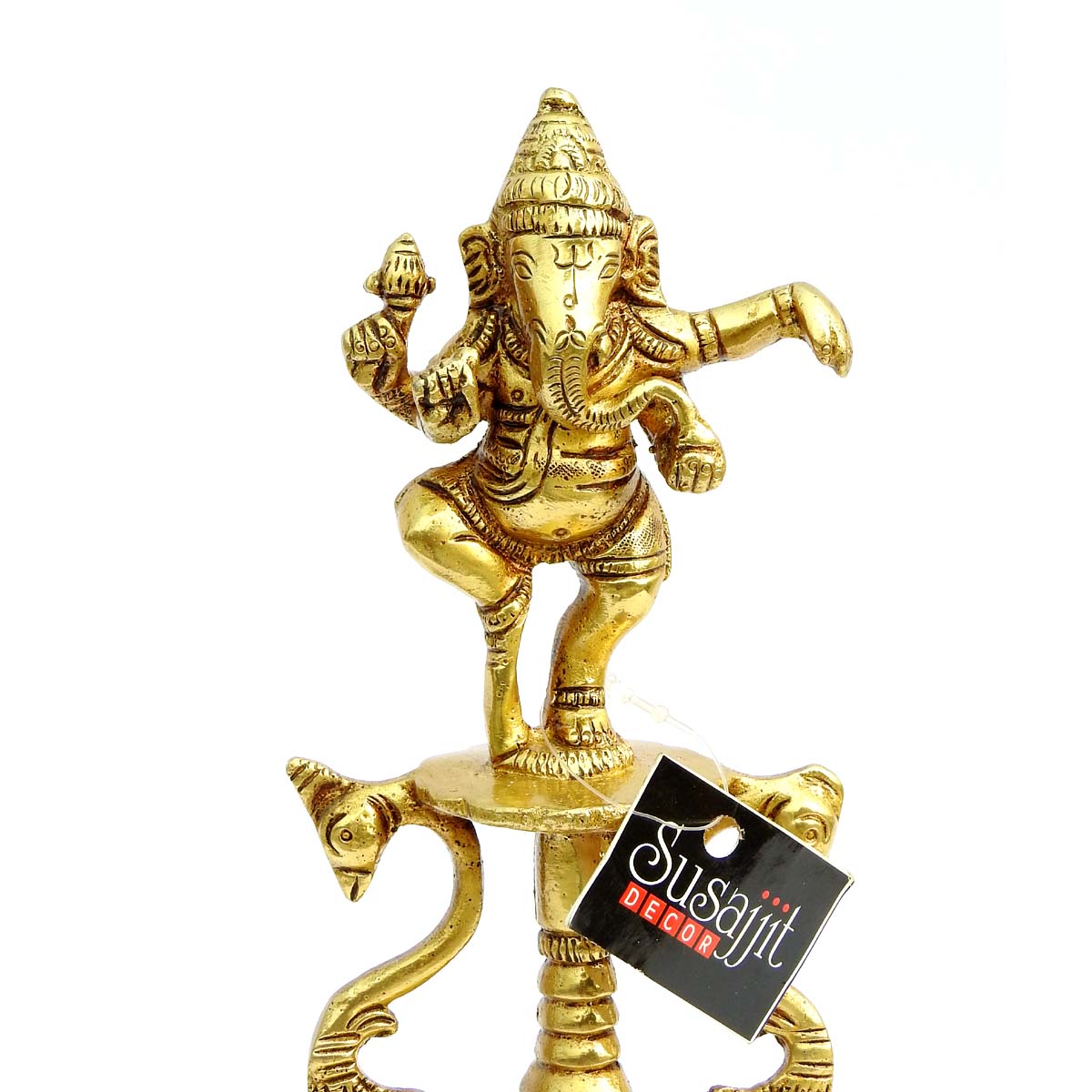 Dancing Ganesha table oil lamp beautiful Brass Diya / Deepak for your home decor
