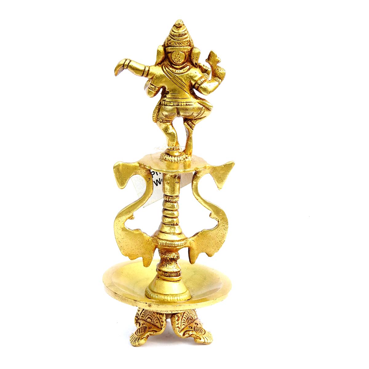 Dancing Ganesha table oil lamp beautiful Brass Diya / Deepak for your home decor