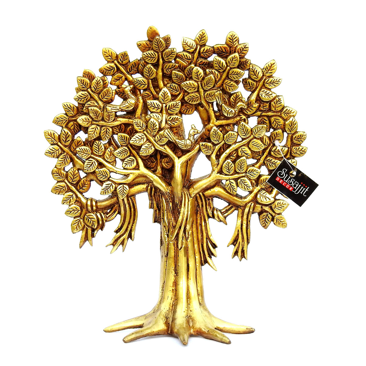 Asthetic Brass Kalpvriksha Tree Table Décor Decorative Showpiece Gift Item