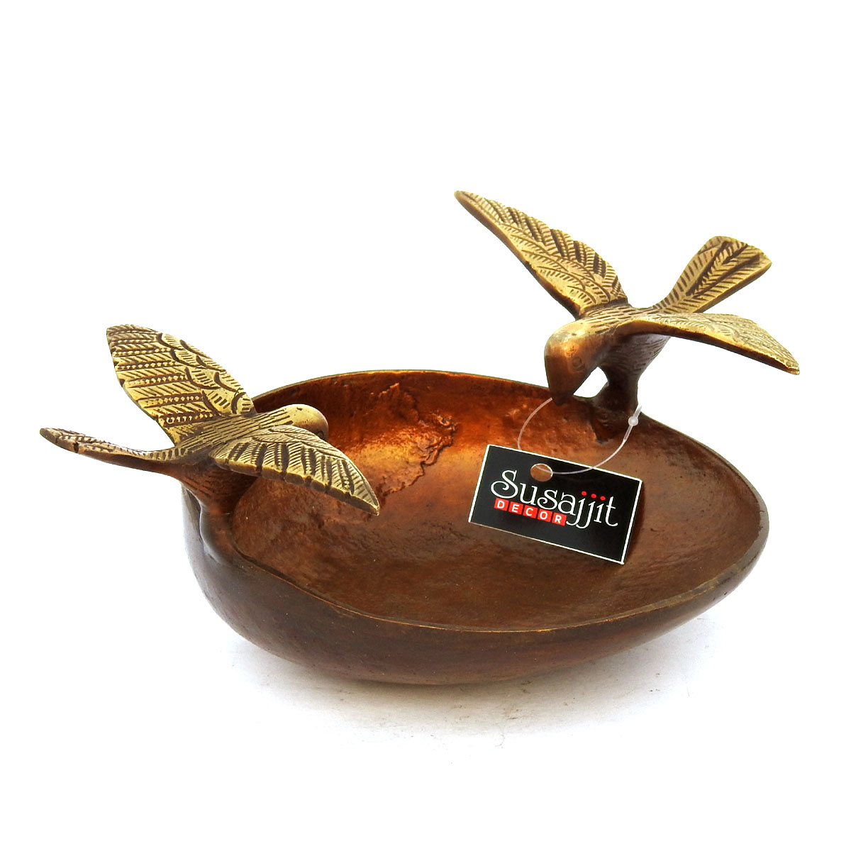 Decorative brass bird bowl Beautiful centerpiece for you Coffee or Dining Table