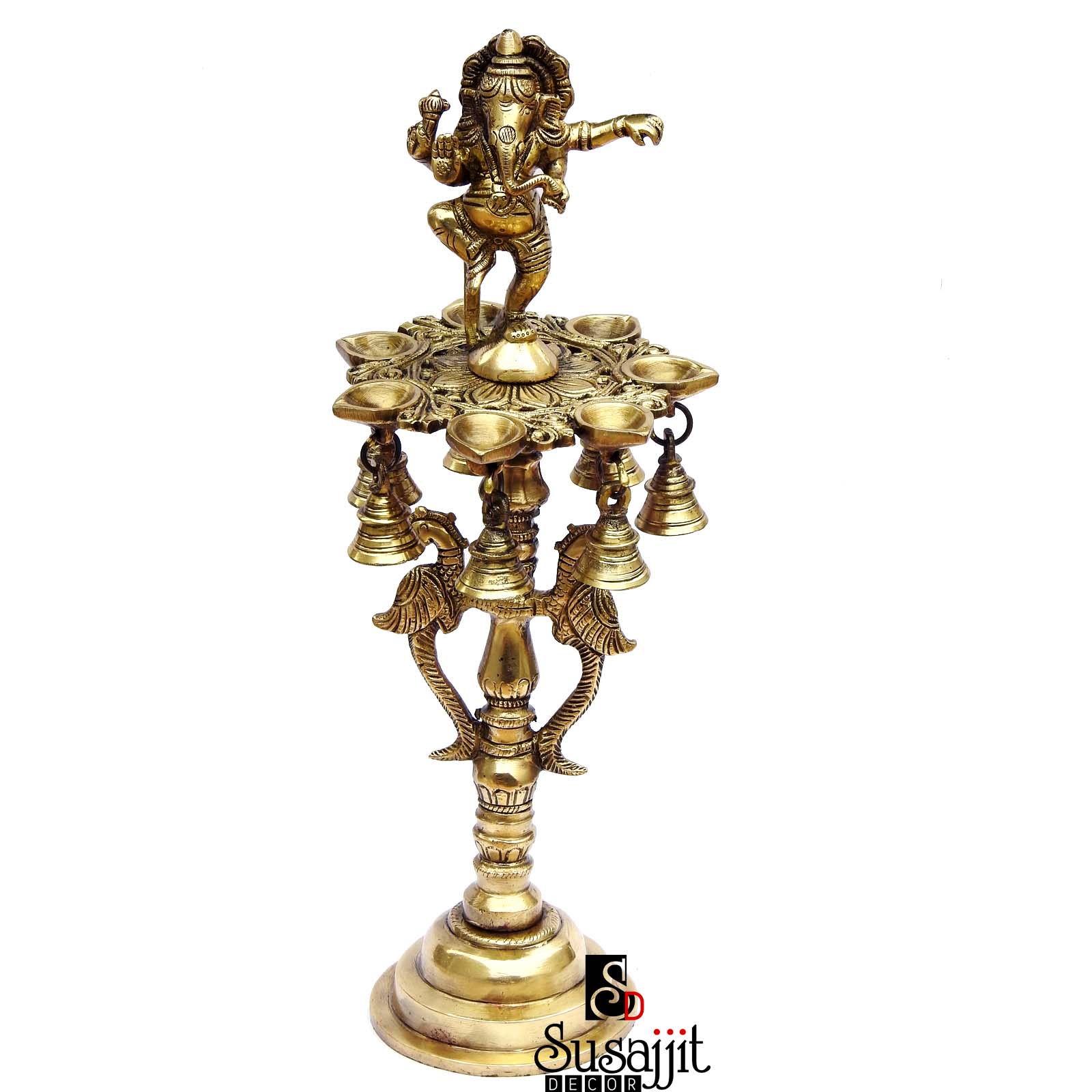 Brass Ganesha Diya Lamp
