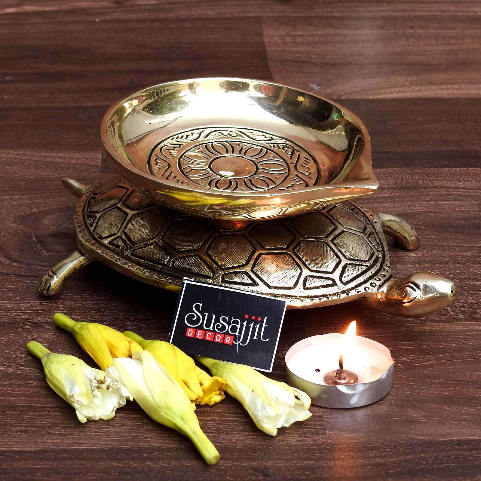 Brass Turtle Urli Bowl