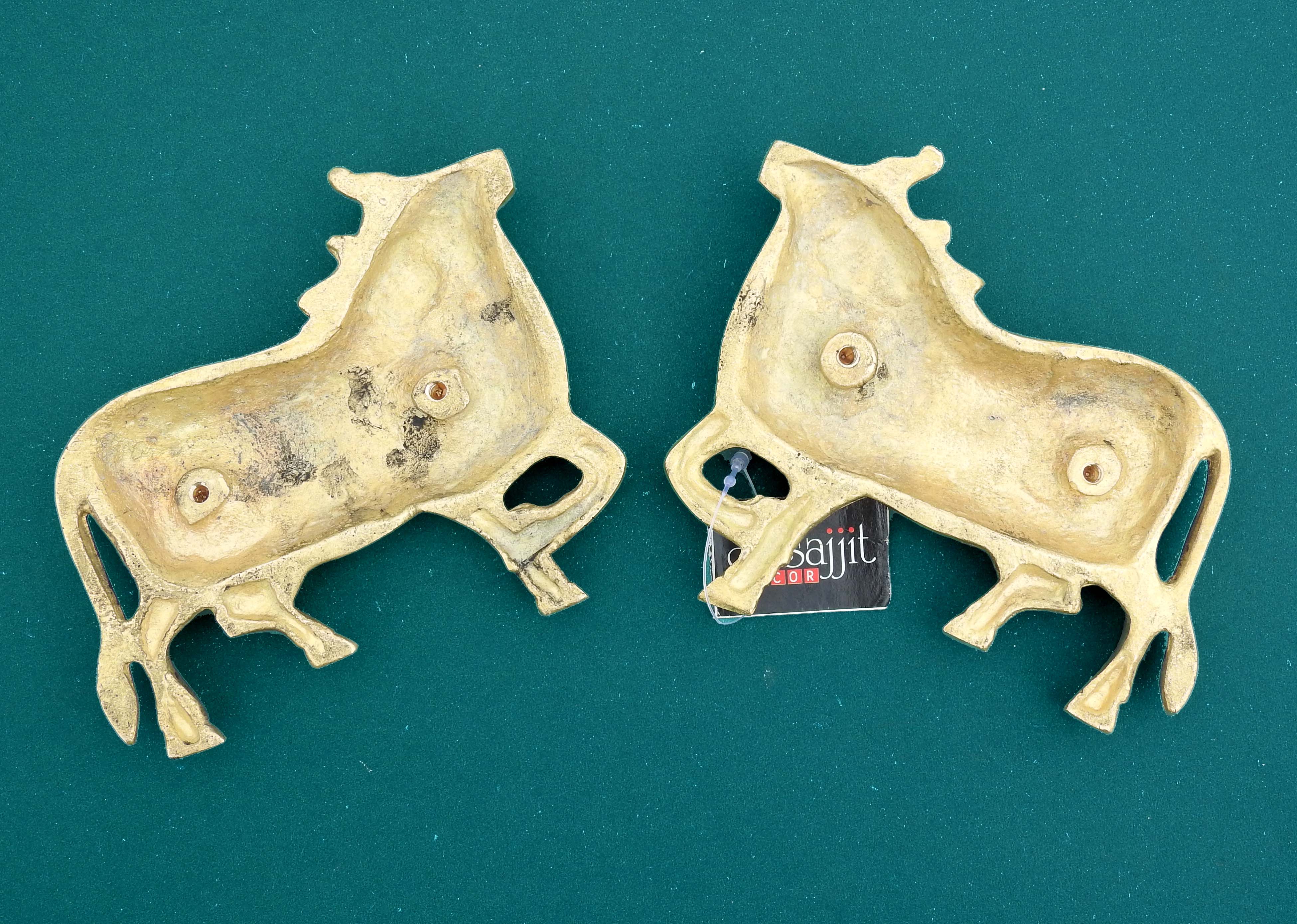 Brass cow Showpiece Set Decoratie Wall Hanging Beautiful wall decor for Home