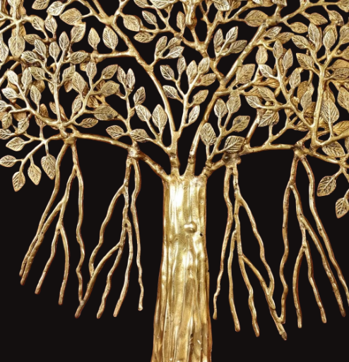 Brass Kalp Vriksha Wall Hanging for Home & Temple Decor