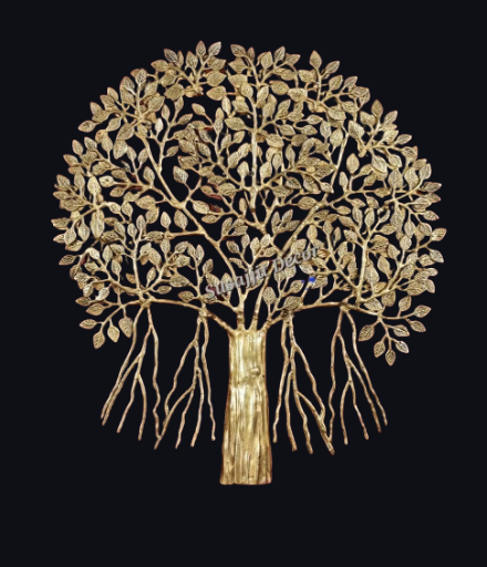 Brass Kalp Vriksha Wall Hanging for Home & Temple Decor