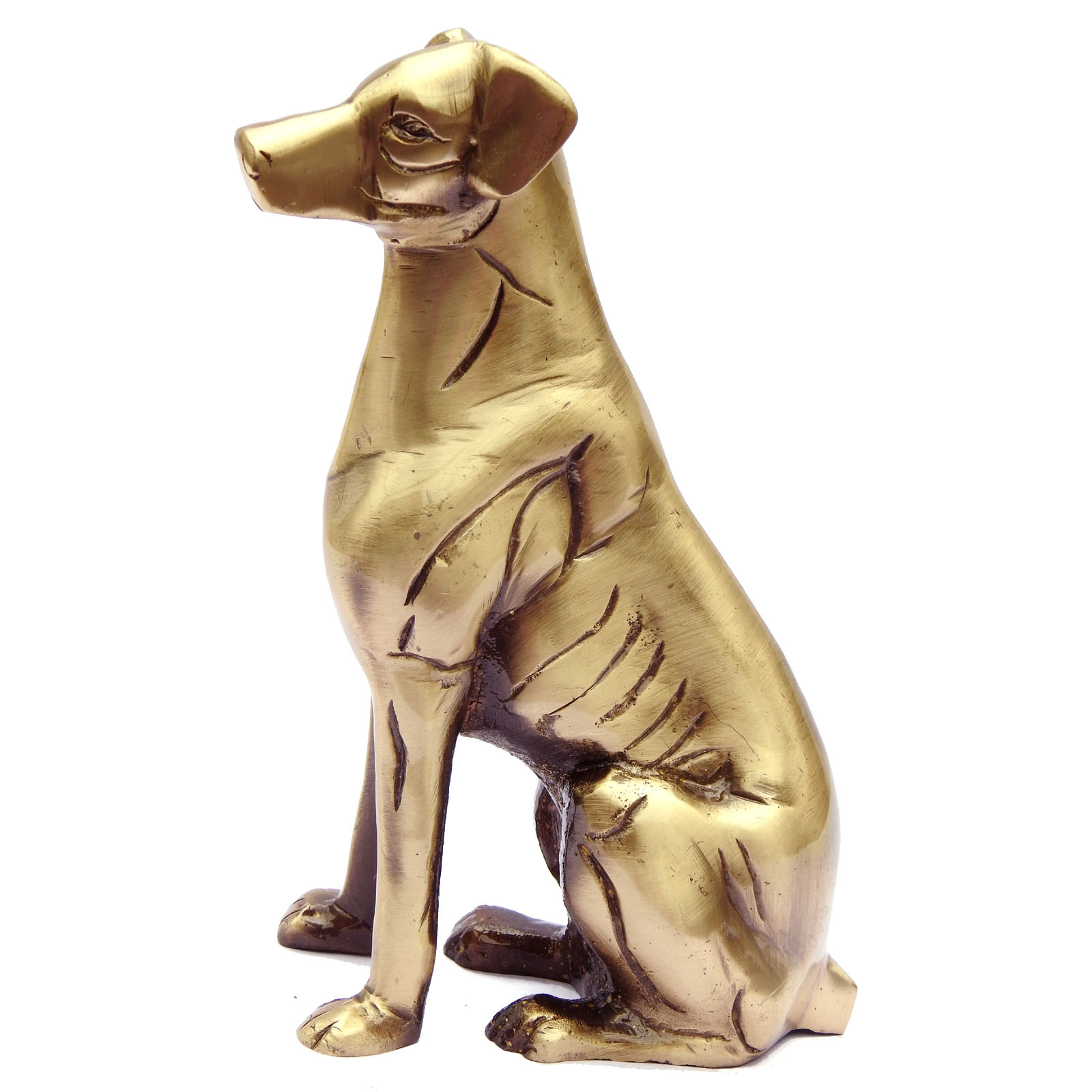 Brass Dog Figurine decorative animal statue elegant showpiece & gift item