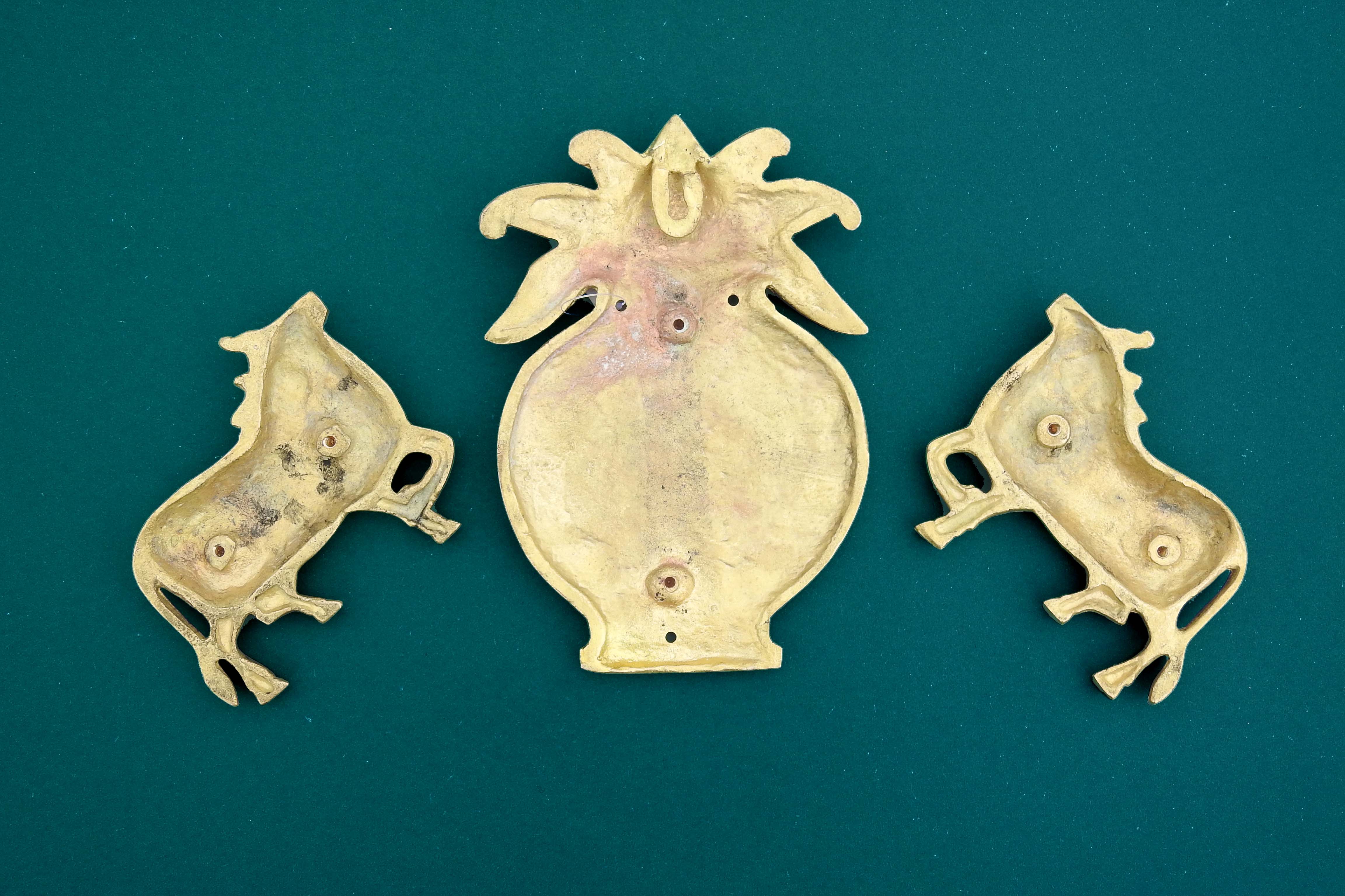 Brass Decorative Kalash with cow Beautiful Wall Decor Exquisite Home Decor Showpiece