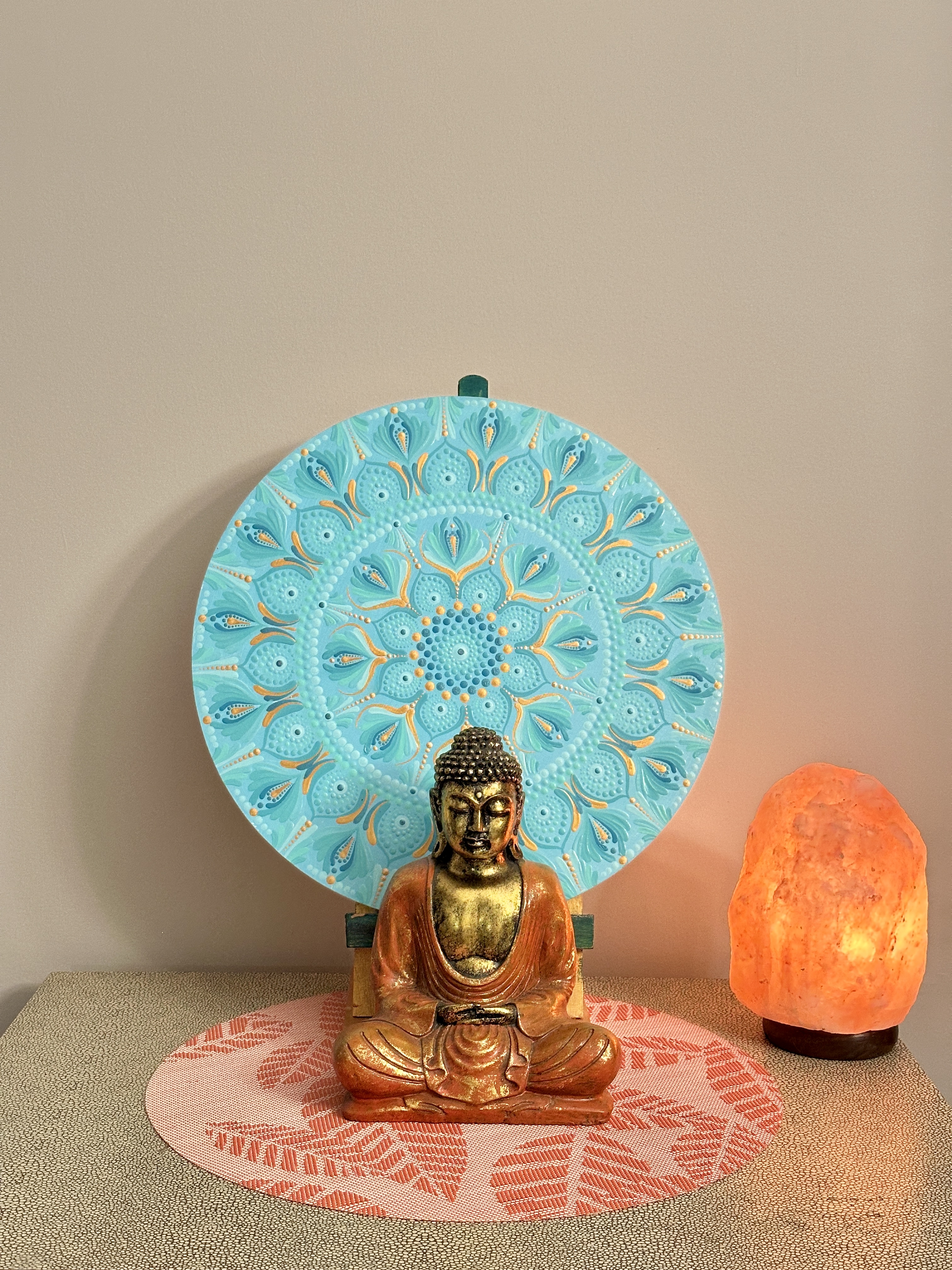 Aqua Moon - Tabletop Art