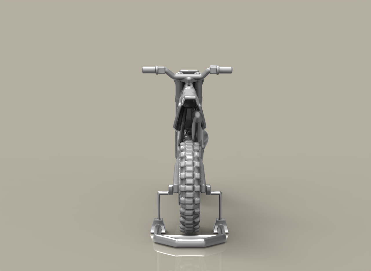 Motocross avec sont support 