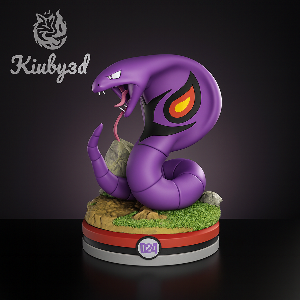 🟣 Figurine en Résine – Arbok #024 | Kit à Monter ou Peint à la Main