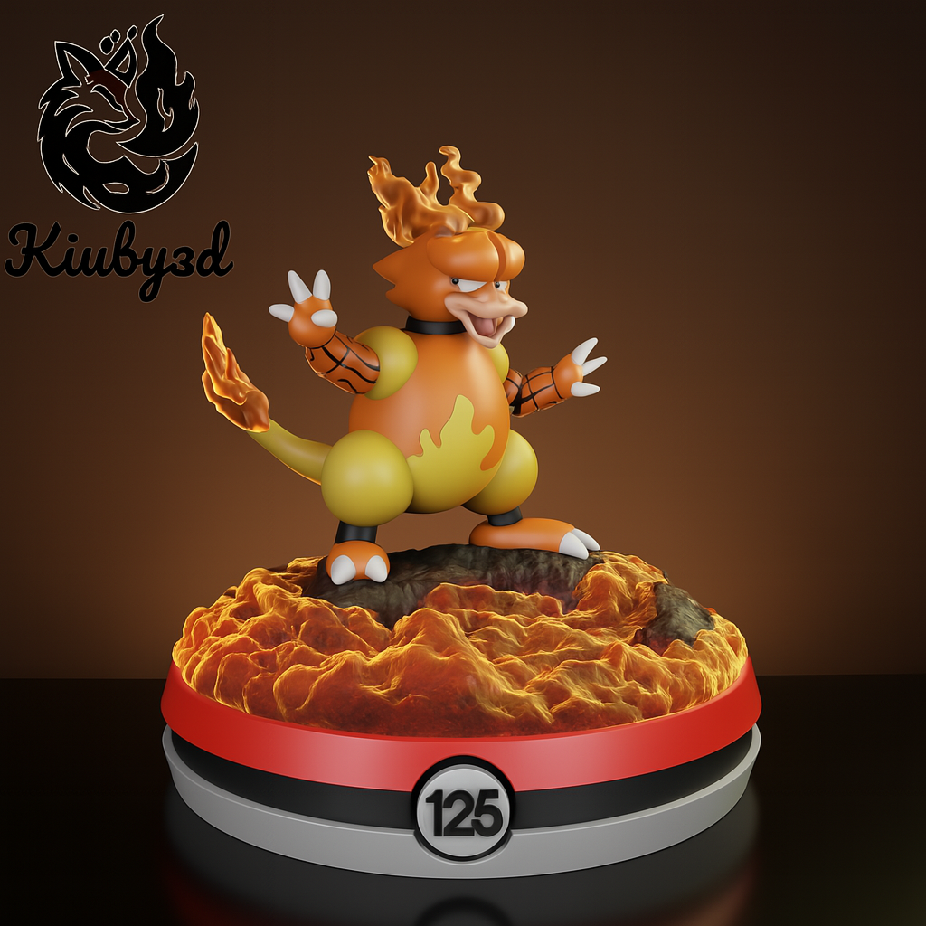 🥵 Figurine Résine Magmar – Prêt à enflammer votre collection ! 🔥