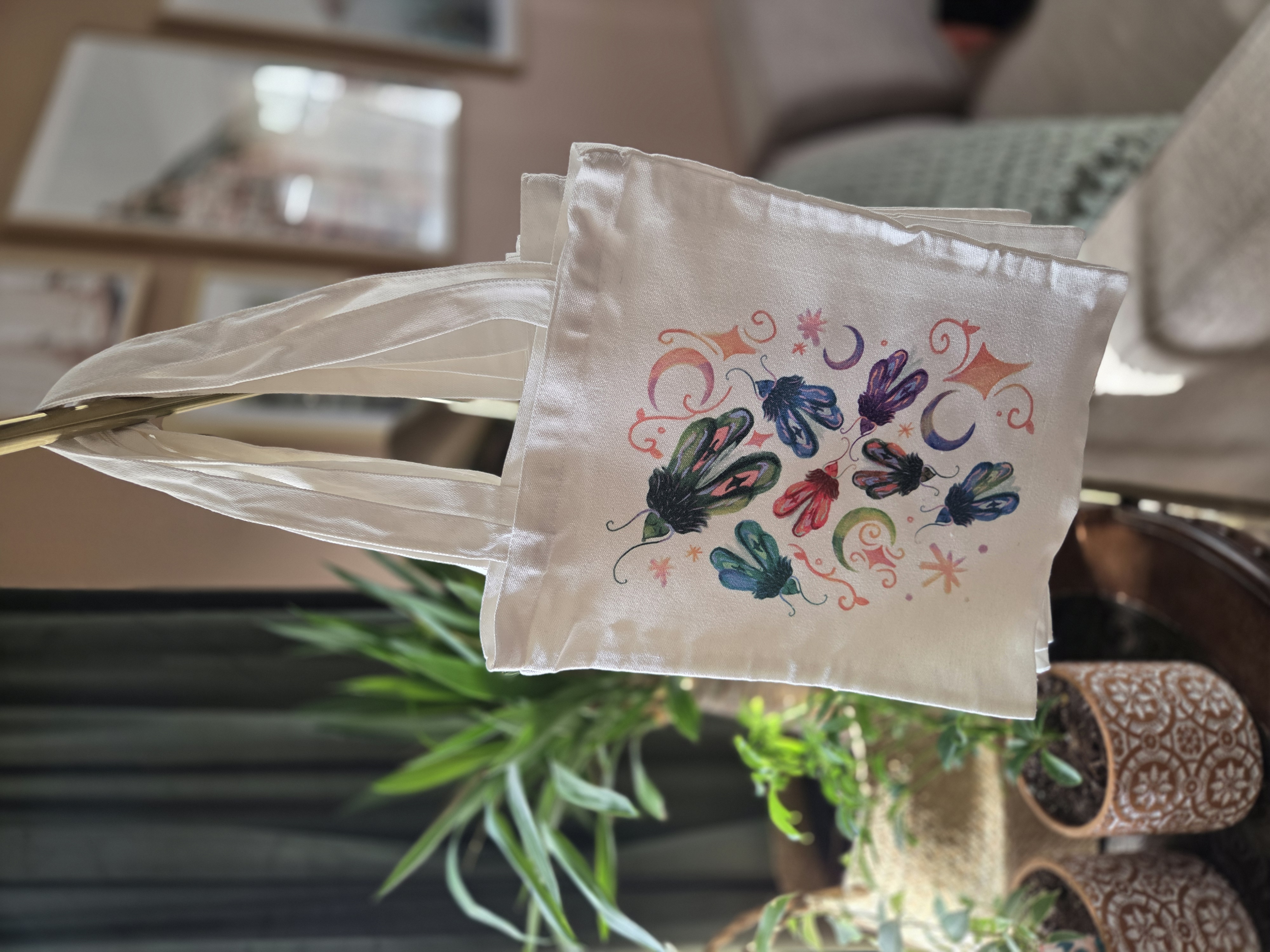 Spring Canvas Tote bags