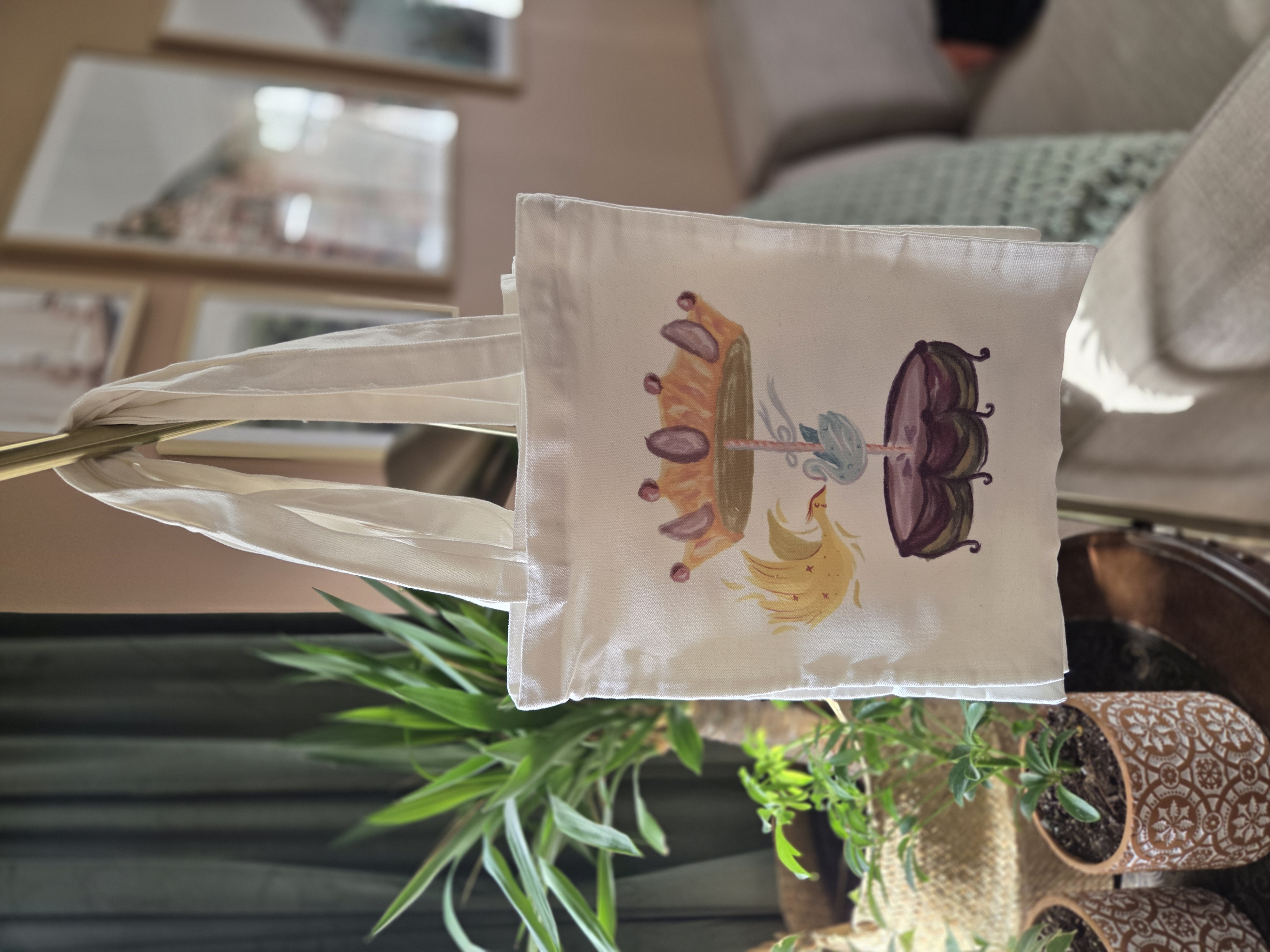 Spring Canvas Tote bags