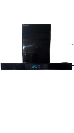 Star 90 1400 m3/hr T-Shape || Filterless Auto Clean Kitchen Chimney with Oil collector || 10 Year Warranty On Motor (2 Year Comprehensive) by Livpure, (Touch And Gesture Control, Black)